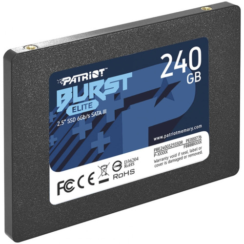 Твердотельный накопитель Patriot SATA-III 240GB PBE240GS25SSDR Burst Elite 2.5