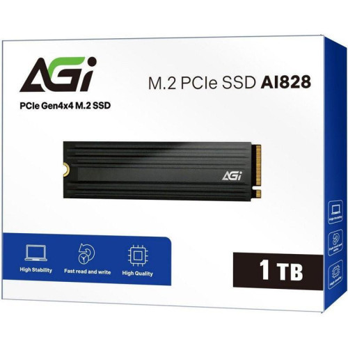 Твердотельный накопитель AGI AI828 PCIe Gen.4 1TB RETAIL-Color Box Твердотельный накопитель AGI AI828 PCIe Gen.4 1TB RETAIL-Color Box
