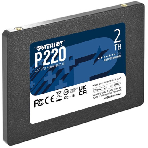 Твердотельный накопитель Patriot SATA-III 2TB P220S2TB25 P220 2.5 Твердотельный накопитель Patriot SATA-III 2TB P220S2TB25 P220 2.5