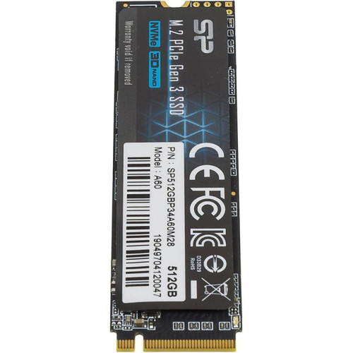 Твердотельный накопитель Silicon Power PCIe 3.0 x4 512GB SP512GBP34A60M28 M-Series M.2 2280 [SP512GBP34A60M28]