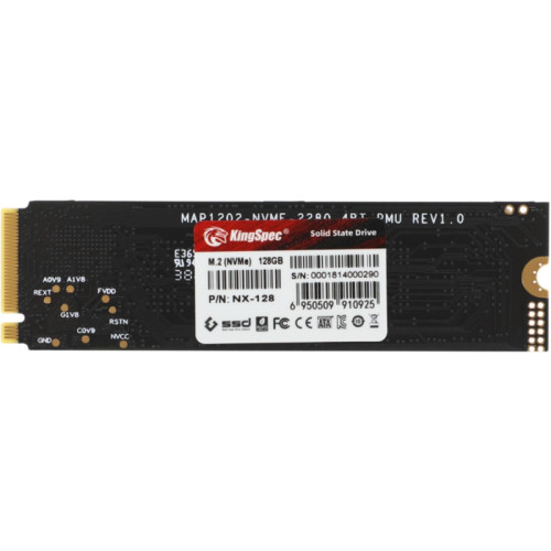 Твердотельный накопитель Kingspec PCIe 3.0 x4 128GB NX-128 M.2 2280 0.9 DWPD [NX-128]