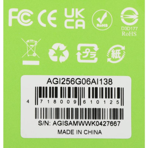 Твердотельный накопитель AGi SATA-III 256GB AGI256G06AI138 AI138 2.5