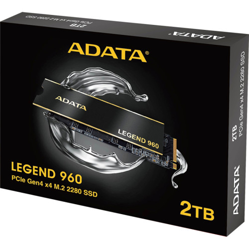 Твердотельный накопитель ADATA Legend, 2048GB, PCIe 4.0 x4 (NVMe), M.2 2280 [ALEG-960-2TCS]