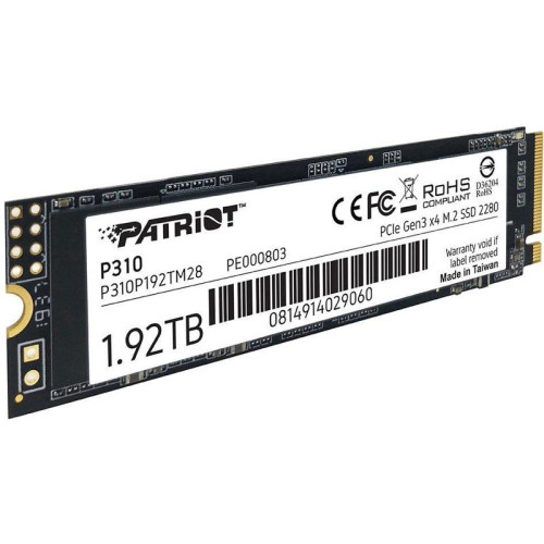 Твердотельный накопитель Patriot PCIe 3.0 x4 1920GB P310P192TM28 P310 M.2 2280 [P310P192TM28]