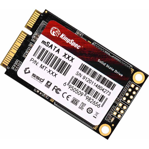 Твердотельный накопитель/ Kingspec SSD MT-512, 512GB, mSATA, SATA3, R/W 560/540MB/s, IOPs н.д./н.д., TBW 240, DWPD 0.4 (3 года)