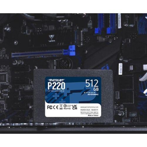 Твердотельный накопитель Patriot SATA-III 512GB P220S512G25 P220 2.5