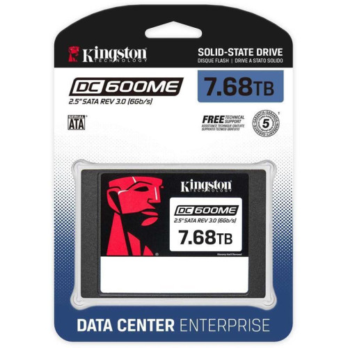 Твердотельный накопитель/ Kingston SSD DC600M, 7680GB, 2.5 Твердотельный накопитель/ Kingston SSD DC600M, 7680GB, 2.5