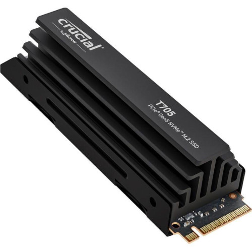 Твердотельный накопитель Crucial T705 2TB PCIe Gen5 NVMe M.2 SSD with heatsink CT2000T705SSD5
