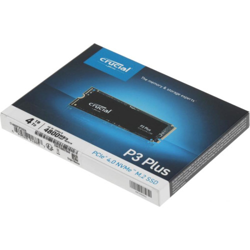 Твердотельный накопитель Crucial PCIe 4.0 x4 4TB CT4000P3PSSD8 P3 Plus M.2 2280 [CT4000P3PSSD8]