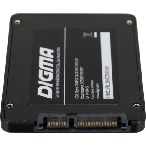 Твердотельный накопитель Digma SATA-III 512GB DGSR2512GS93T Run S9 2.5