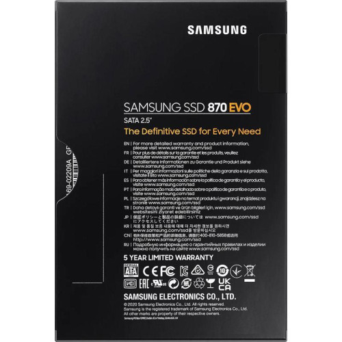 Твердотельный накопитель SSD Samsung 870 EVO MZ-77E4T0B 4TB 2.5