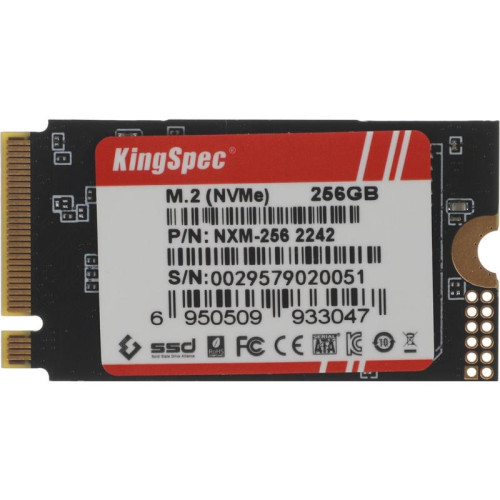 Накопитель SSD Kingspec PCIe 3.0 x4 256GB NXM-256 M.2 2242