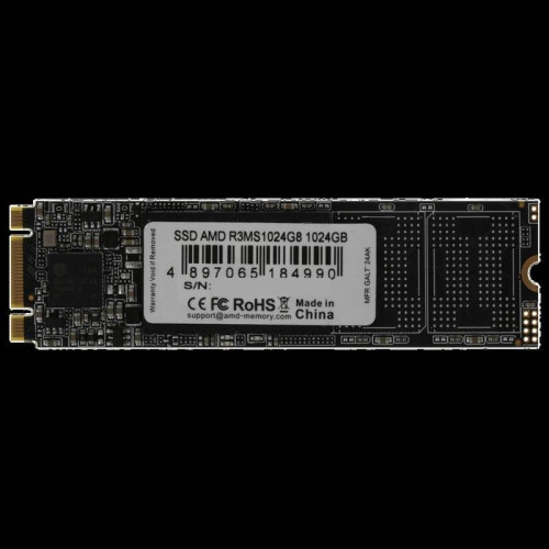 Твердотельный накопитель AMD SATA 1TB R3MS1024G8 Radeon M.2 2280 Твердотельный накопитель AMD SATA 1TB R3MS1024G8 Radeon M.2 2280