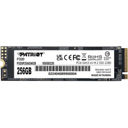 Твердотельный накопитель Patriot PCIe 3.0 x4 256GB P320P256GM28 P320 M.2 2280 [P320P256GM28]