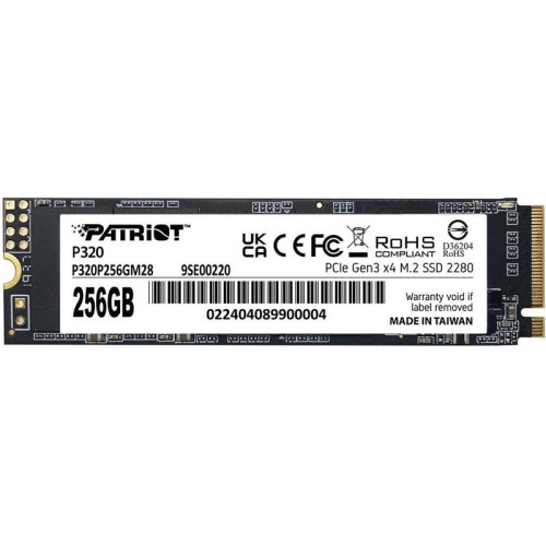 Твердотельный накопитель Patriot PCIe 3.0 x4 256GB P320P256GM28 P320 M.2 2280 [P320P256GM28]