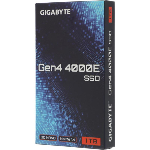 Твердотельный накопитель SSD Gigabyte M.2 2280 1TB Gen4 4000E SSD PCI Express 4.0x4, NVMe 1.4, 4000/3900, MTBF 1.5M, 3D NAND, 320TBW, RTL