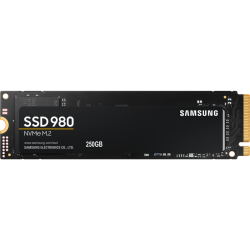 Твердотельные накопители Samsung SSD 980, 250GB, M.2(22x80mm), NVMe 1.4, PCIe 3.0 x4, 3-bit MLC, R/W 2900/1300MB/s, IOPs 230 000/320 000, TBW 150, DWPD 0.33 (12 мес.)