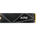 Твердотельный накопитель/ ADATA SSD GAMMIX S70 BLADE, 8000GB, M.2(22x80mm), NVMe, PCIe 4.0 x4, 3D TLC, R/W 7300/6300MB/s, IOPs 750 000/650 000, DRAM buffer 2048MB, TBW 5920, DWPD 0.4, with Heat Spreader (5 лет)