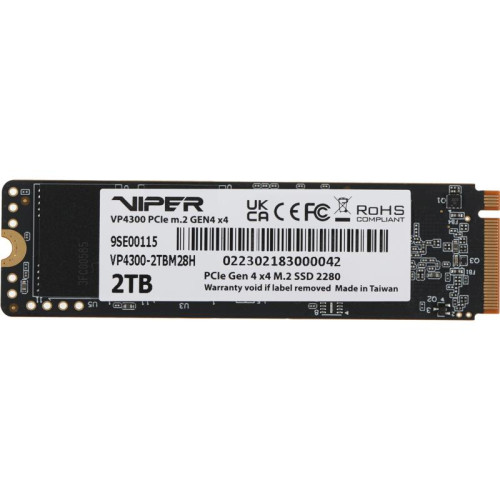 Твердотельный накопитель Patriot PCIe 4.0 x4 2TB VP4300-2TBM28H Viper VP4300 M.2 2280 [VP4300-2TBM28H]