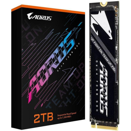 Твердотельный накопитель SSD Gigabyte M.2 2280 2TB AORUS Client SSD AG4732TB N PCI-Express 4.0 x4, NVMe 1.4 7300/6850 RTL, without heatsink