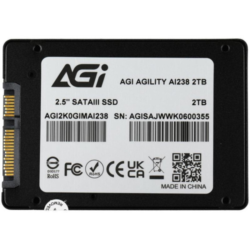 Твердотельный накопитель AGi SATA-III 2TB AGI2K0GIMAI238 AI238 2.5