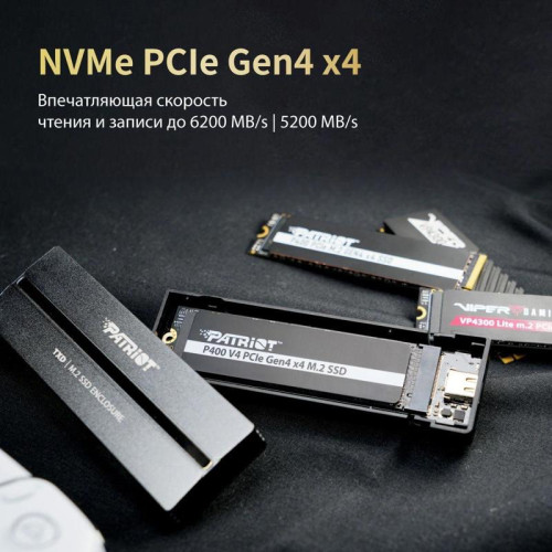 Накопитель SSD Patriot PCIe 4.0 x4 4TB P400VP4TBM28H P400 V4 M.2 2280