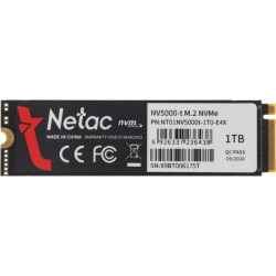 Твердотельный накопитель Netac PCIe 4.0 x4 1TB NT01NV5000T-1T0-E4X NV5000t M.2 2280 [NT01NV5000T-1T0-E4X]