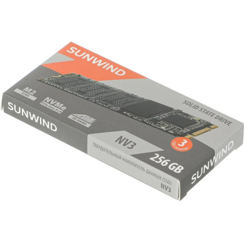 Твердотельный накопитель SunWind PCIe 3.0 x4 256GB SWSSD256GN3T NV3 M.2 2280 [SWSSD256GN3T]