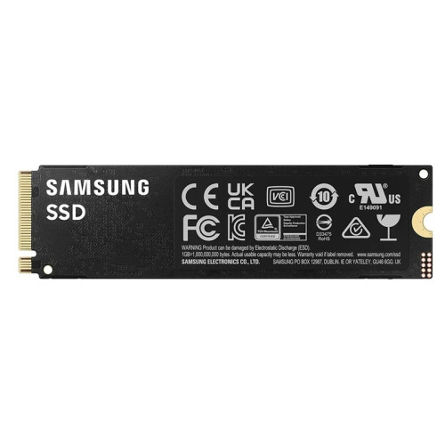 Твердотельный накопитель Samsung SSD 990 PRO, 1000GB, M.2(22x80mm), NVMe 2.0, PCIe 4.0 x4, V-NAND TLC, R/W 7450/6900MB/s, IOPs 1 200 000/1 550 000, DRAM buffer 1024MB, TBW 600, DWPD 0.33, with Heatsink (12 мес.)