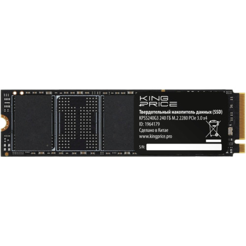 Твердотельный накопитель KingPrice PCIe 3.0 x4 240GB KPSS240G3 M.2 2280 [KPSS240G3]