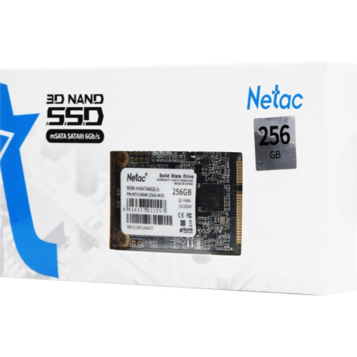 Твердотельный накопитель Netac SATA-III 256GB NT01N5M-256G-M3X N5M mSATA [NT01N5M-256G-M3X]
