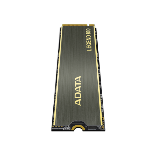 Твердотельный накопитель/ ADATA SSD LEGEND 800, 1000GB, M.2(22x80mm), NVMe 1.4, PCIe 4.0 x4, 3D NAND, R/W 3500/2200MB/s, IOPs н.д./н.д., TBW 600, DWPD 0.55, with Heat Sink (3 года)