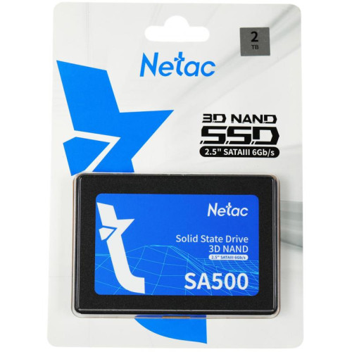 Твердотельный накопитель Netac SATA-III 2TB NT01SA500-2T0-S3X SA500 2.5