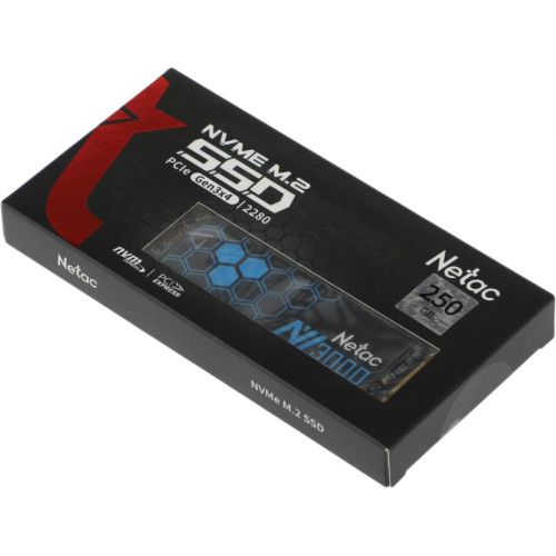 Твердотельный накопитель Netac PCIe 3.0 x4 250GB NT01NV3000-250-E4X NV3000 M.2 2280 [NT01NV3000-250-E4X]