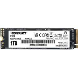 Твердотельный накопитель Patriot PCIe 3.0 x4 1TB P320P1TBM28 P320 M.2 2280 [P320P1TBM28]