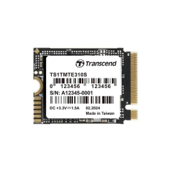 Твердотельный накопитель/ Transcend SSD MTE310S, 1000GB, M.2(22x30mm), NVMe, PCIe 4x4, 3D TLC, R/W 5000/3500 MB/s, IOPs 330 000/690 000, TBW 600, DWPD 0.33, DRAM-less (5 лет)