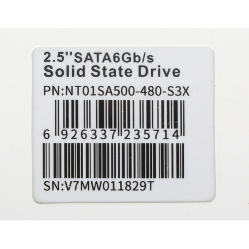 Твердотельный накопитель Netac SATA-III 480GB NT01SA500-480-S3X SA500 2.5 Твердотельный накопитель Netac SATA-III 480GB NT01SA500-480-S3X SA500 2.5