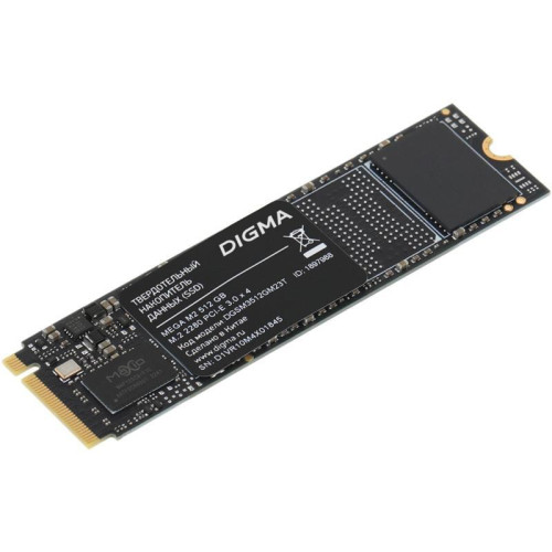 Твердотельный накопитель Digma PCIe 3.0 x4 512GB DGSM3512GM23T Mega M2 M.2 2280 [DGSM3512GM23T]