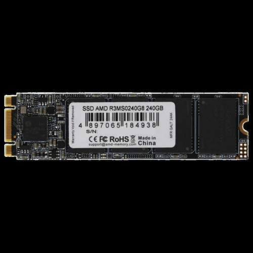 Твердотельный накопитель AMD SATA 240GB R3MS0240G8 Radeon M.2 2280 Твердотельный накопитель AMD SATA 240GB R3MS0240G8 Radeon M.2 2280