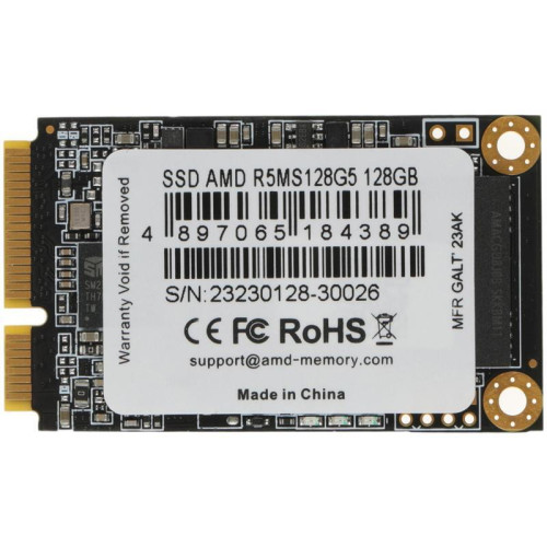 Твердотельный накопитель AMD SATA 128GB R5MS128G5 Radeon R5 mSATA [R5MS128G5]