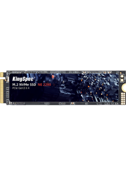 Твердотельный накопитель/ Kingspec SSD NE-2TB 2280, 2048GB, M.2(22x80mm), NVMe, PCIe 3.0 x4, R/W 3000/1900MB/s, IOPs н.д./н.д., TBW 1000, DWPD 0.45 (3 года)