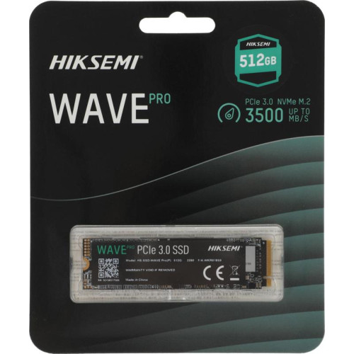 Твердотельный накопитель Hikvision PCIe 3.0 x4 512GB HS-SSD-WAVE PRO(P) 512G M.2 2280