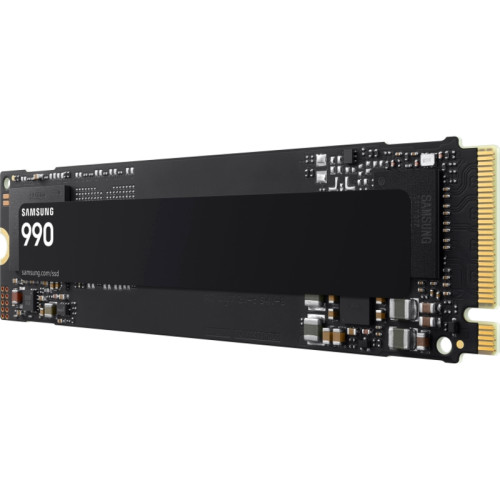 Твердотельные накопители/ Samsung SSD 990, 2000GB, M.2(22x80mm), NVMe 2.0, PCIe 4.0 x4, V-NAND TLC, R/W 7250/6450MB/s, IOPs 850 000/1 200 000, TBW 800, DWPD 0.33 (12 мес.)