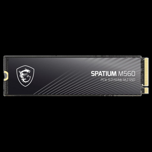 MSI SSD SPATIUM M560, 1000GB, M.2(22x80mm), NVMe, PCIe 5.0 x4, 3D TLC, R/W 10200/8400, IOPs 1 300 000/1 400 000,TBW 600, DWPD 0.32 (5 лет)