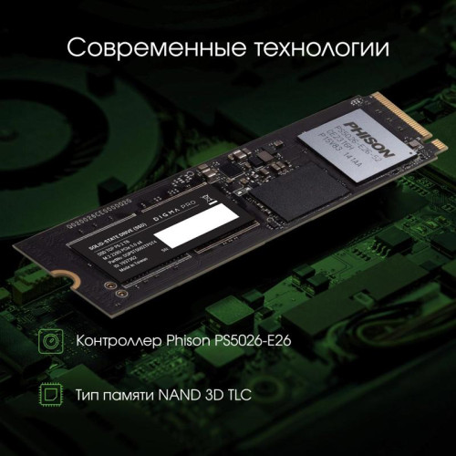 Твердотельный накопитель Digma Pro PCIe 5.0 x4 2000GB DGPST5002TP6T4 Top P6 M.2 2280 [DGPST5002TP6T4]