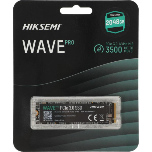 Накопитель SSD Hikvision PCIe 3.0 x4 2TB HS-SSD-WAVE PRO(P) 2048G M.2 2280