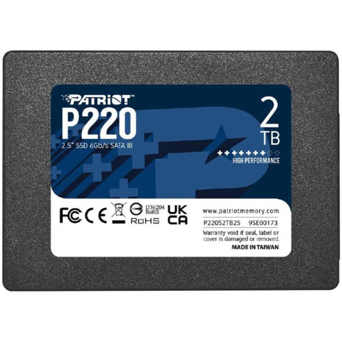 Твердотельный накопитель Patriot SATA-III 2TB P220S2TB25 P220 2.5