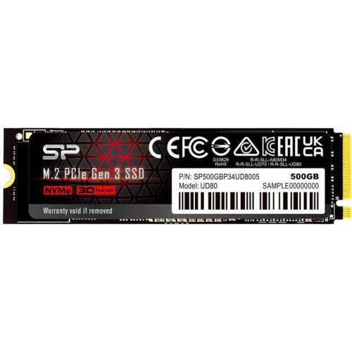 Твердотельный накопитель Silicon Power PCIe 3.0 x4 250GB SP250GBP34UD8005 M-Series UD80 M.2 2280 [SP250GBP34UD8005]