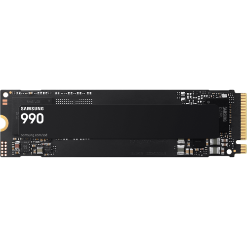 Твердотельные накопители/ Samsung SSD 990, 1000GB, M.2(22x80mm), NVMe 2.0, PCIe 4.0 x4, V-NAND TLC, R/W 7150/6450MB/s, IOPs 700 000/1 100 000, TBW 400, DWPD 0.33 (12 мес.)