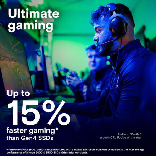 Твердотельный накопитель Crucial T705 4TB PCIe Gen5 NVMe M.2 SSD with heatsink CT4000T705SSD5